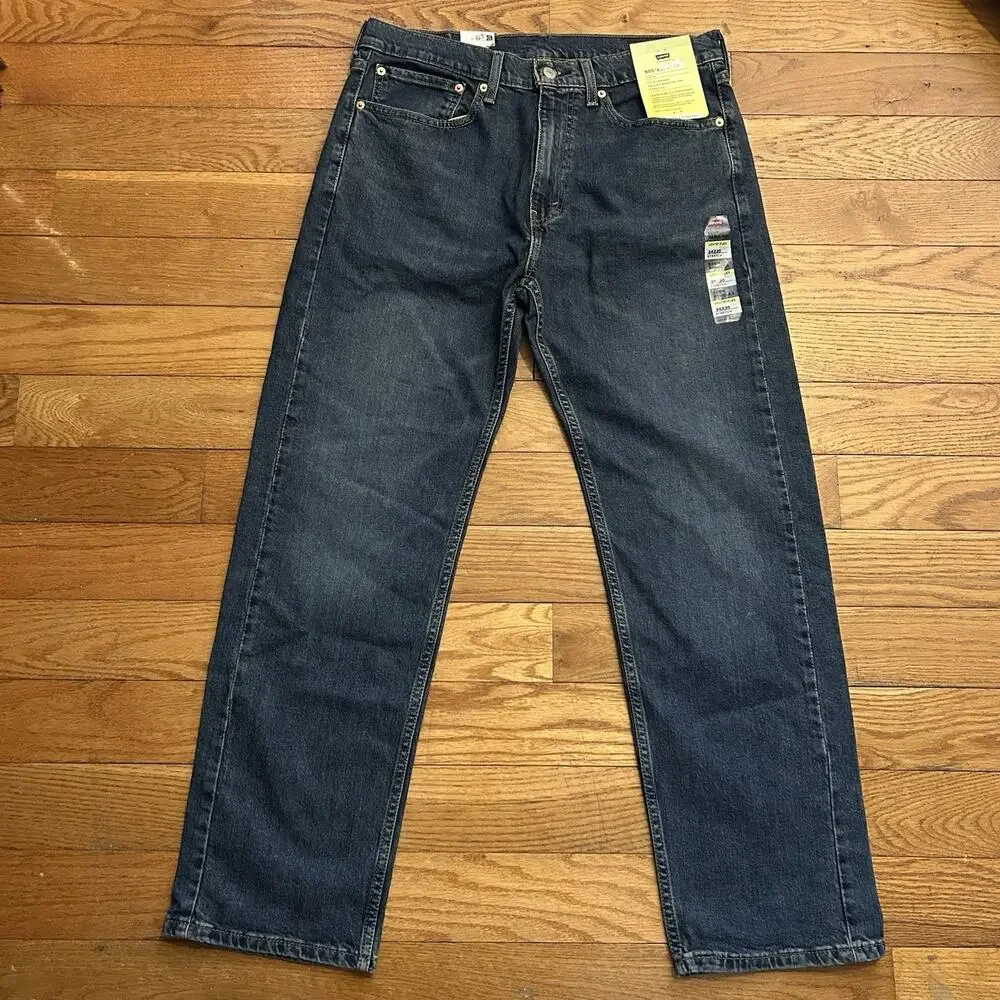 NEW Levis 505 Flex Performance Stretch Straight Leg Jeans 34x30